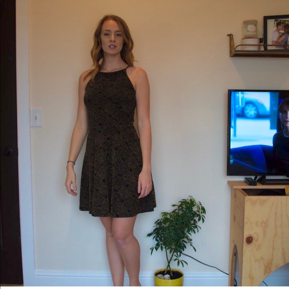 Black and Gold Dress